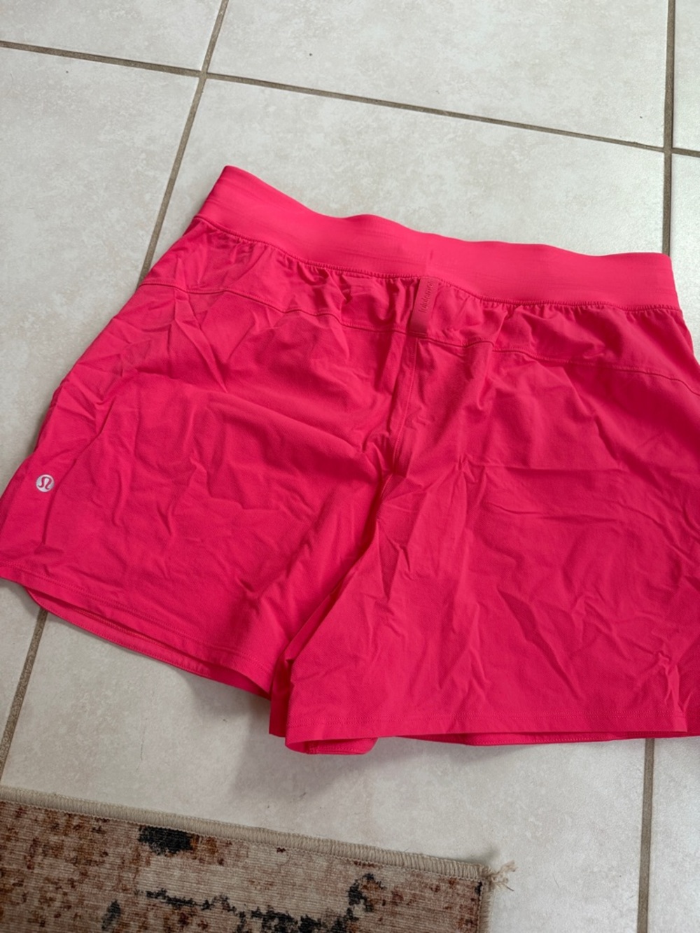 lululemon athletica Bright Pink Athletic Drawstring Shorts - Picture 3 of 5